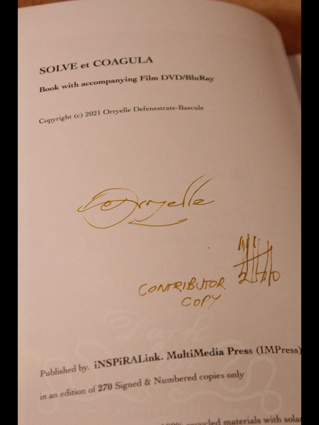 Solve et Coagula ~ The Complete Libretto (Book & DVD)