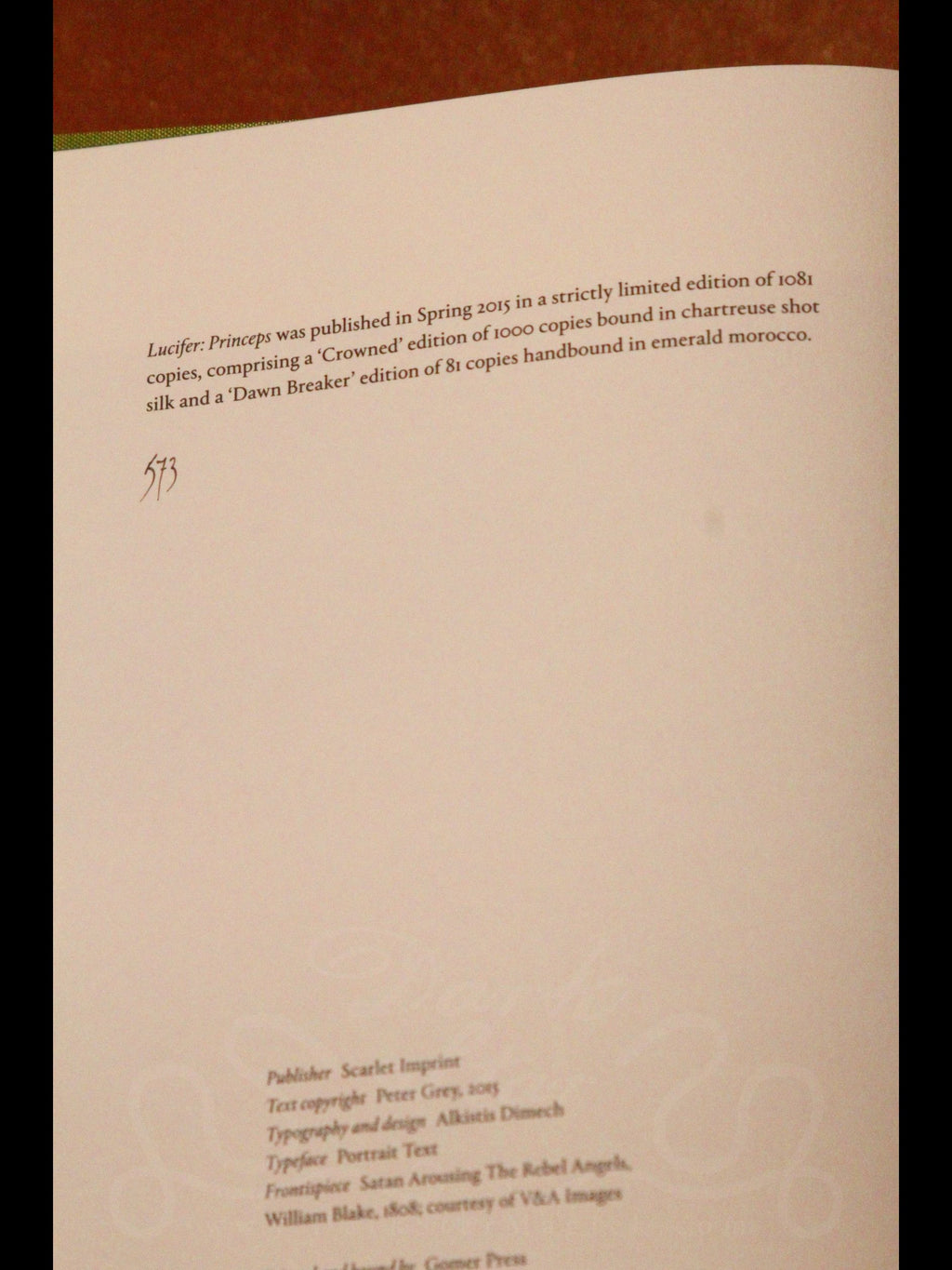 Lucifer : Princeps (Limited Edition)