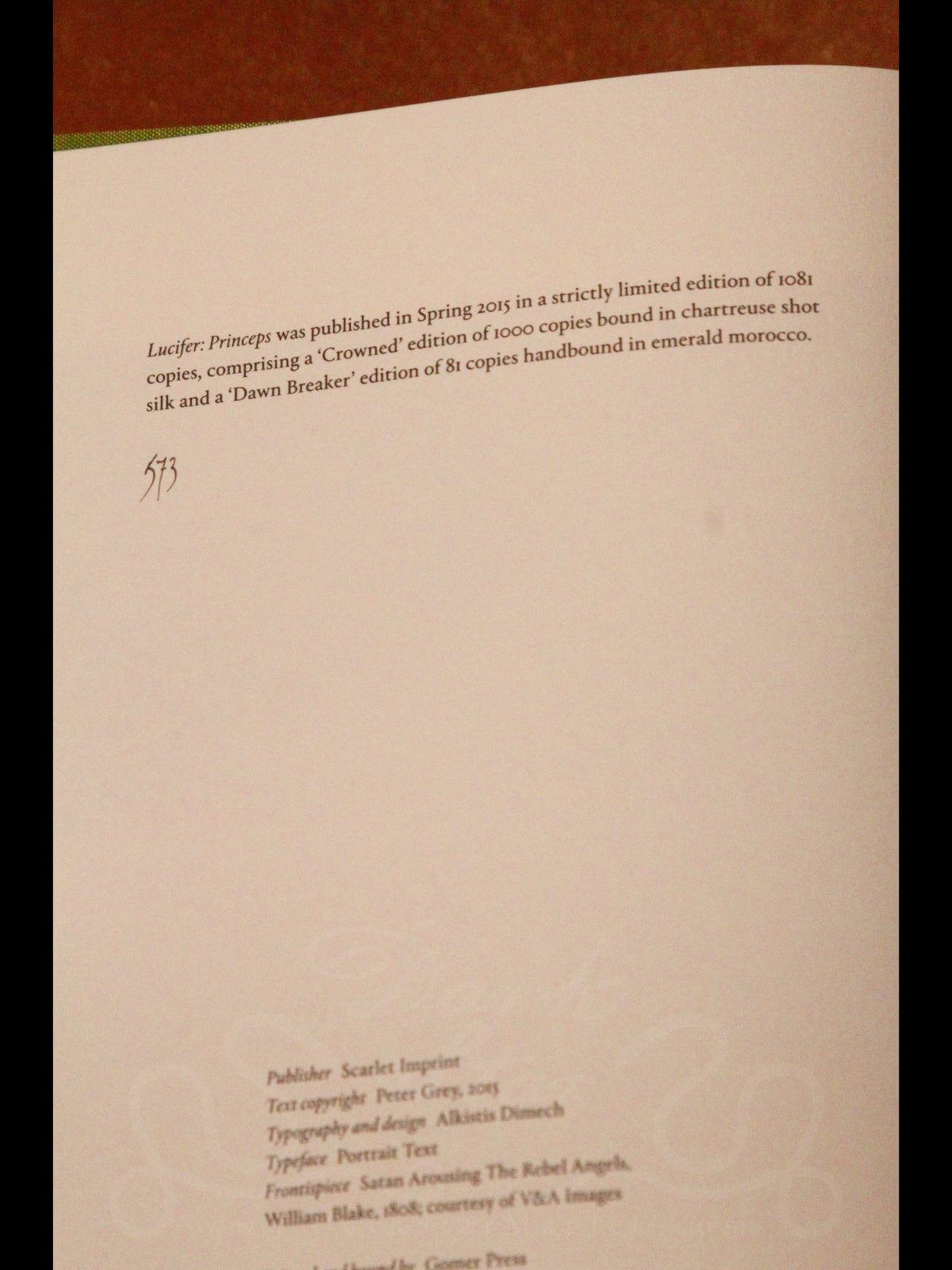 Lucifer : Princeps (Limited Edition)