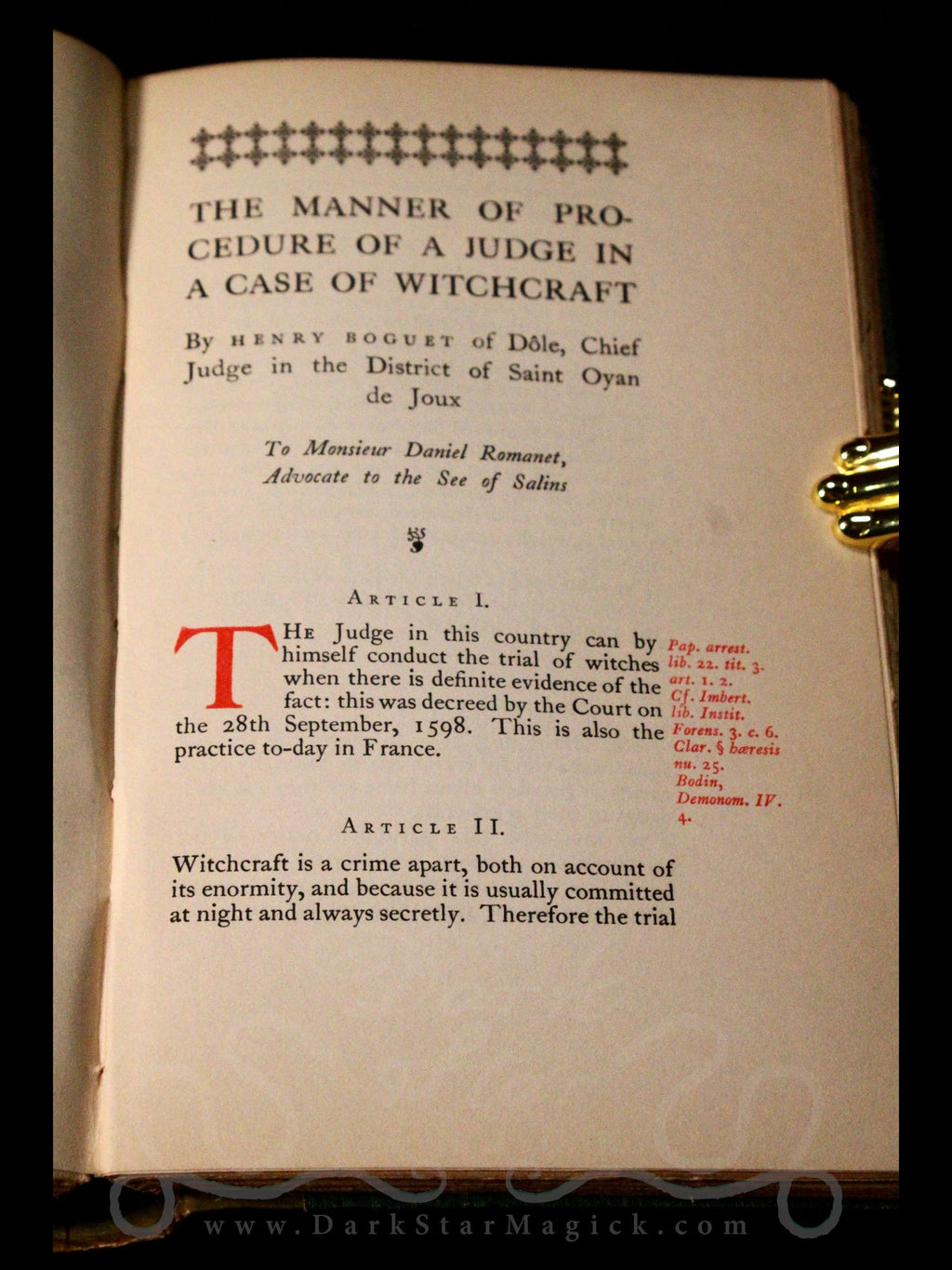 An Examen of Witches (1929 ~ Limited Edition)