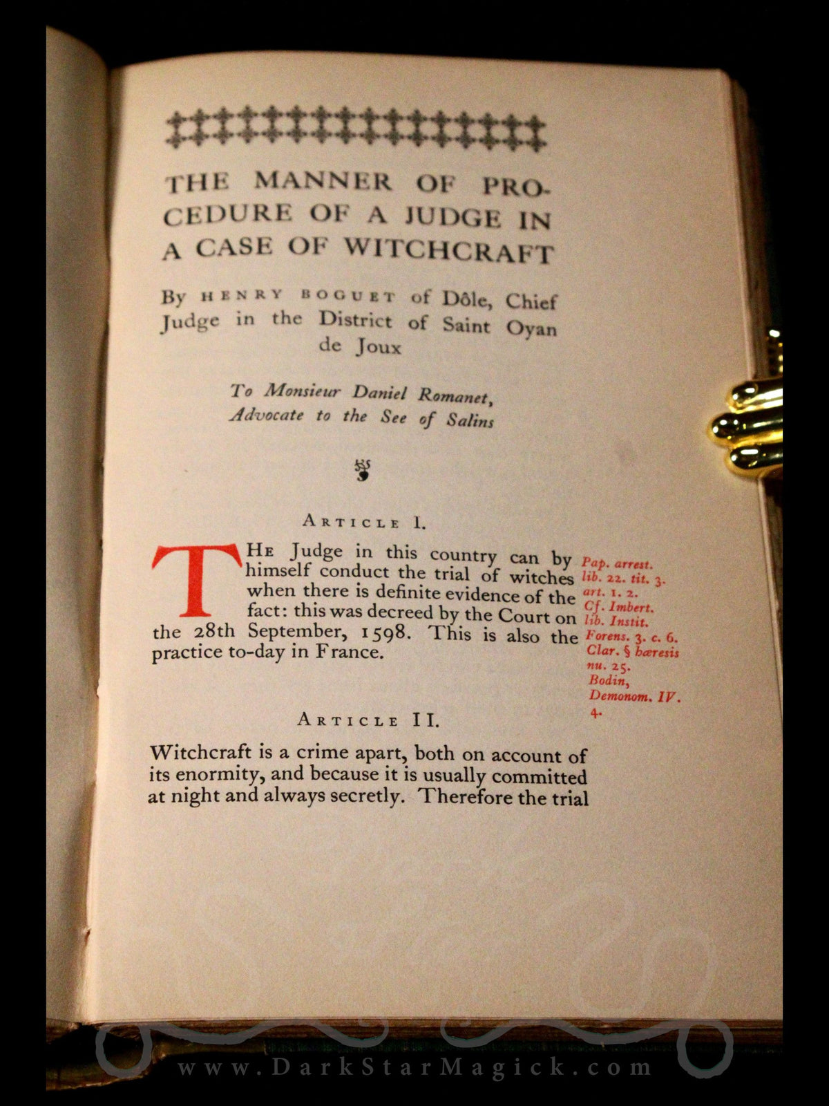 An Examen of Witches (1929 ~ Limited Edition)