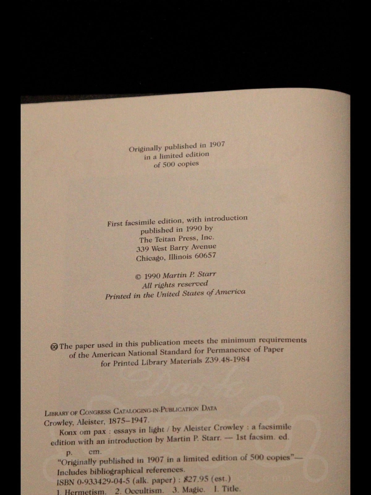 Konx Om Pax (1990)