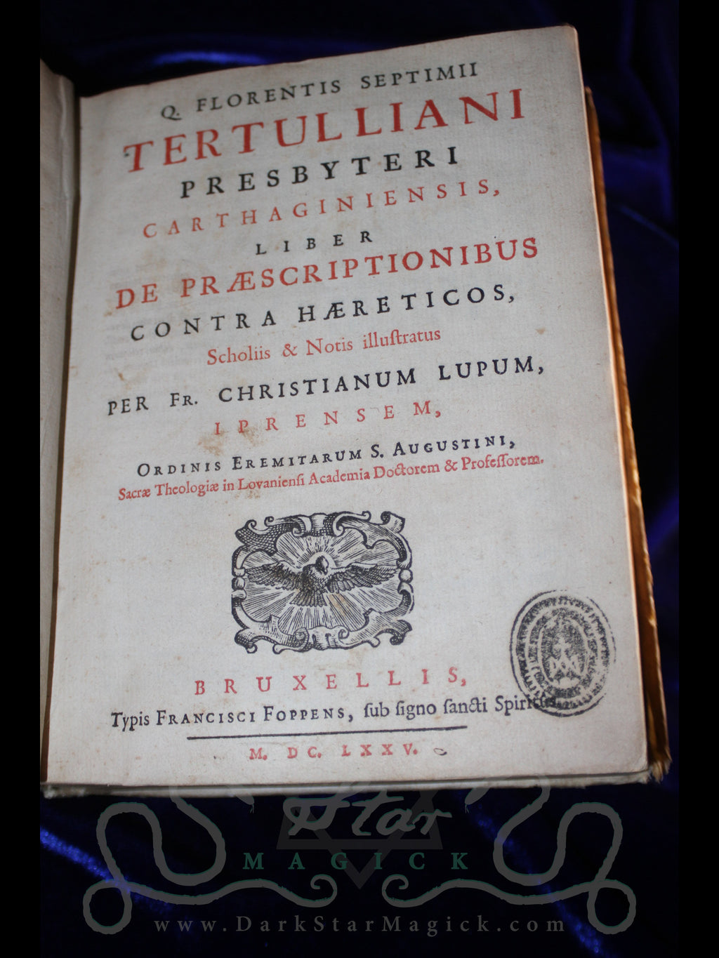 Liber de Præscriptionibus Contra Hæreticos (1675)